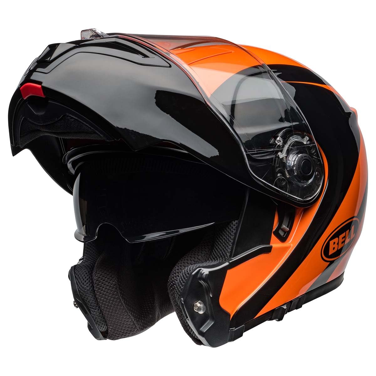 Amazon.com: Bell SRT Modular Helmet (Gloss Velo Black/Orange - Small)